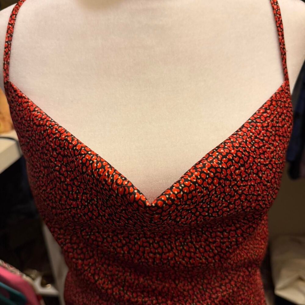 Arizona Women's Red and Burgundy Dress - Picture 2 of 4